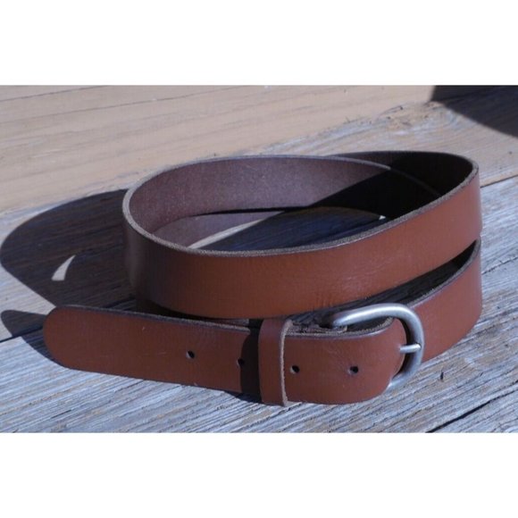 Vintage Belt Supple Mid-Tone Brown 100% Leather Sz 2X (41.5" - 45.5")